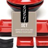 GOLIBER 10 Piece Japanese Style Dinnerware Set - Includes 2