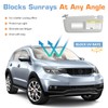 Hurotoms Sun Visor for 2004 2005 Toyota RAV4, Gray Left