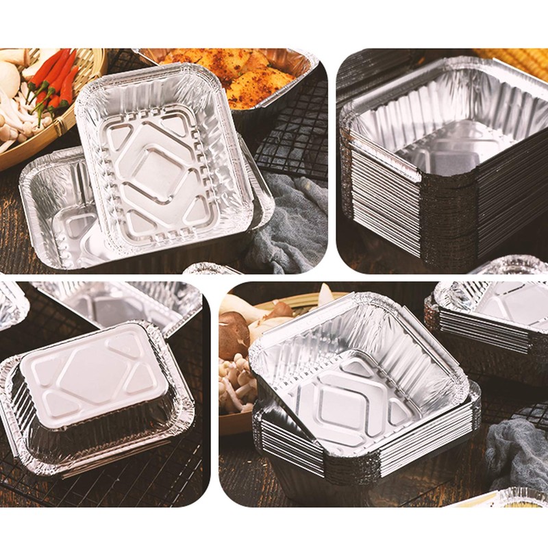 Waytiffer Loaf Pans [50 Pack] 2Lb Heavy Duty Disposable Aluminum