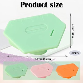 Magnetic Seam Guide for Sewing Machine, 3-Piece Set, Polygonal Hemmer with Scale