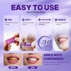 Purple Teeth Whitening Strips 7 Treatments, Peroxide-Free Teeth Whitener for