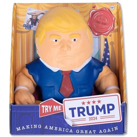 Full Send: Stretch Trump - Squishy Fidget Toy, Shape-Stretch-Squeeze, Tough-Tech Material, Soft Political Plushie, Sensory Stress Reliever, Adults