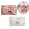 2 Pack Baby Headbands, Baby Girl Headbands Nylon Baby Bow