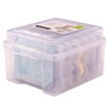 Vaessen Creative Storage Lid and 6 Small Transparent Tins Plastic