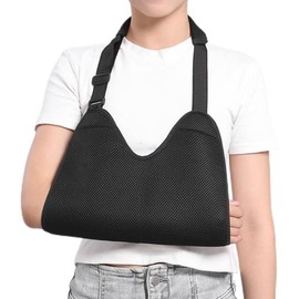 Adjustable Mesh Arm Sling with Soft Shoulder Cushion – Lightweight & Breathable Shoulder Immobilizer for Rotator Cuff, Fractures, Elbow & Arm Injuries – Fits Left or Right Arm, Unisex, One Size