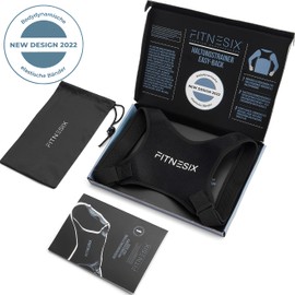 Fitnesix® Design 2022 Back Straightener Body-Dynamic, Posture Corrector for Men and Women with Elastic Movement Bands, (XL/XXL), Shoulder, Neck