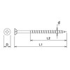 DAIDOHANT 10174107 Stainless Steel Course Thread (Flex/Half Thread) [XM7] (Nominal
