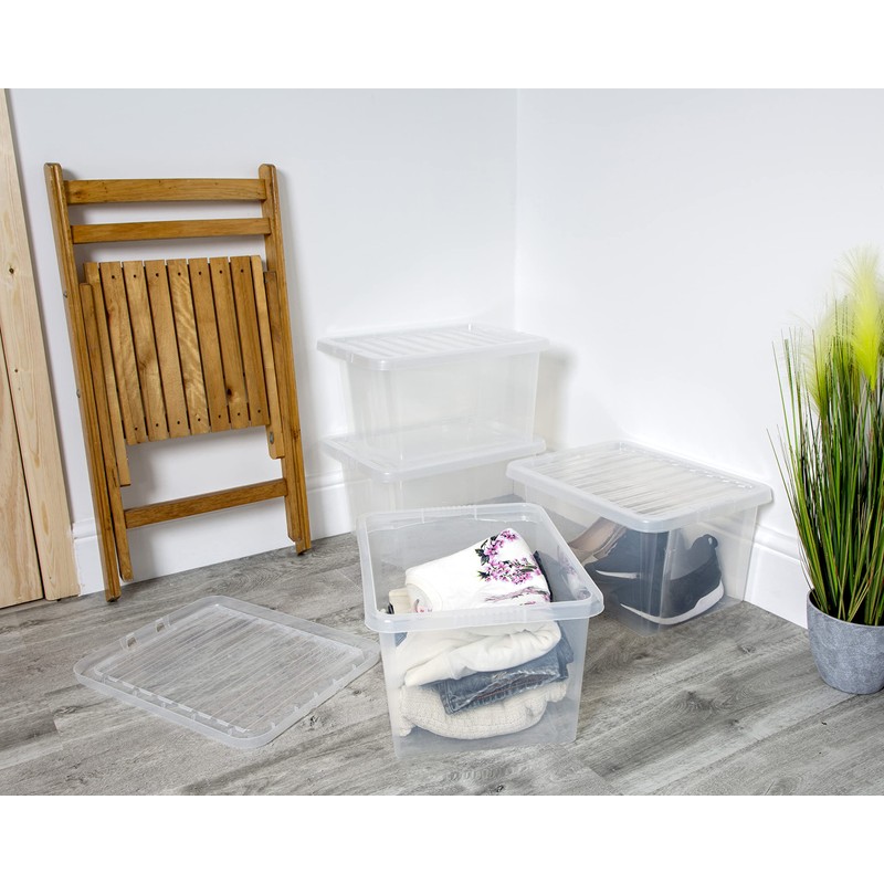 JMS 1 x 24/25 L Litre Crystal Clear Transparent Plastic