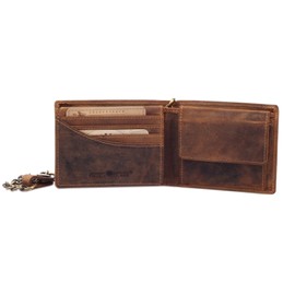 Greenburry Vintage Men's Wallet Brown 12.5 x 9.5 x 3 cm, brown, Vintage