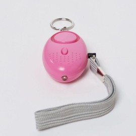 Self-defense Alarm & Flashlight Keychain - Color: Black