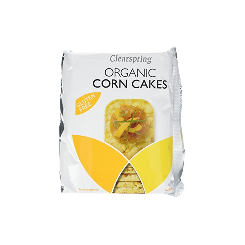 Clearspring Organic Corn Cakes - Lightly Salted