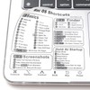 2 Pack Mac OS Shortcuts Stickers | Mac Keyboard Stickers