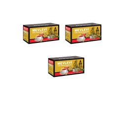 Mevlevi Black Tea Earl Grey Ceylon Bag Tea (25 x 2.5g = 62.5g) (3 Packs (3 x 25 x 2.5g))
