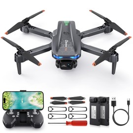 FERIETELF T29 Drone with Camera for Kids - Foldable Mini Drones for Beginners or Adults, 1080P HD RC Quadcopter, w/2 Batteries and Storage Case, Toy for Boys Girls