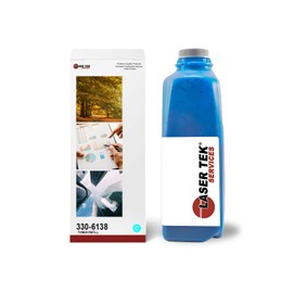 Laser Tek Services Compatible Toner Refill Kit Replacement for Dell 7130 330-6138 Works with Dell 7130cdn Printers (Cyan, 1 Pack) - 20,000 Pages