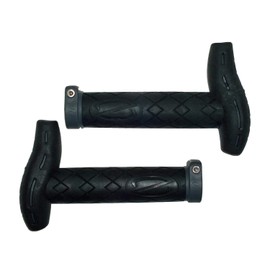 HERRMANS Bicycle Grips with Bar Ends 150 mm MTB Grips Handlebar Grips