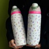 Floral Pattern Vacuum Flask, 24oz-32oz-40oz Large Capacity Insulated Water Bottle,