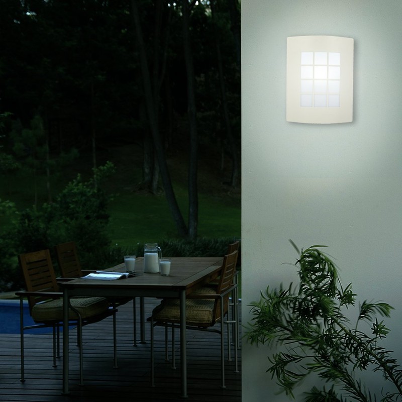 Tecnolite - Lámpara de Pared para Exterior, Color Satinado, Base