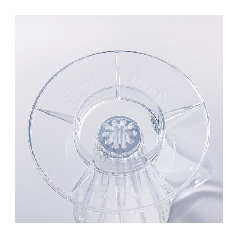 Coffee Bean Set, Flower Dripper DEEP27 FDD-27 Clear (1 Cup)