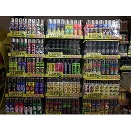 Clipper Large Lighters from the Clipper Collection, Pack of 48 with Assorted Graphics