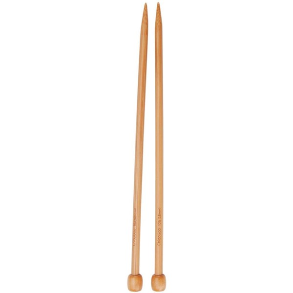 ChiaoGoo Single Point 9 inch (23cm) Bamboo Dark Patina Knitting Needle Size US 9 (5.5mm) 1031-9