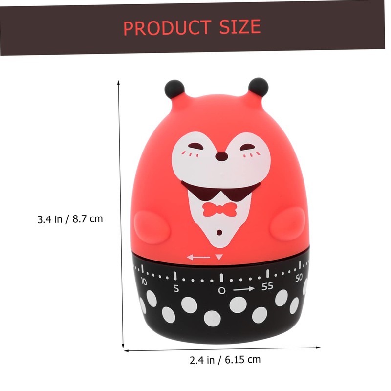 LABRIMP Animal Design Mechanical Timer for Kitchen Cute Cartoon Cooking