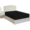 Rayyan Linen Extra Deep Fitted Sheet Black Color 16 Inched