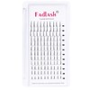 Lash Spikes Extensions FADLASH Premade Spikes Eyelash Extensions D Curl 16mm Single Super Thick Eyelash Extensions Supplies Spikes Fans Matte Black Fairy Lashes (0.07D, 16mm)