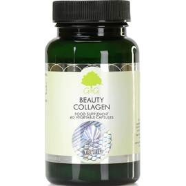 Beauty Collagen | Collagen & Hyaluronic Acid Supplement | 60 Capsules | Hydrolysed Marine Collagen | G&G Vitamins