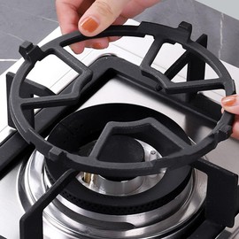 Gas Ring Reducer for Coffee Pot, Cast Iron Universal Moka Pot Stand Gas Stove Trivet Milk Pot Holder Gas Hob Reducer for 4 or 5 Feet Gas Cooker