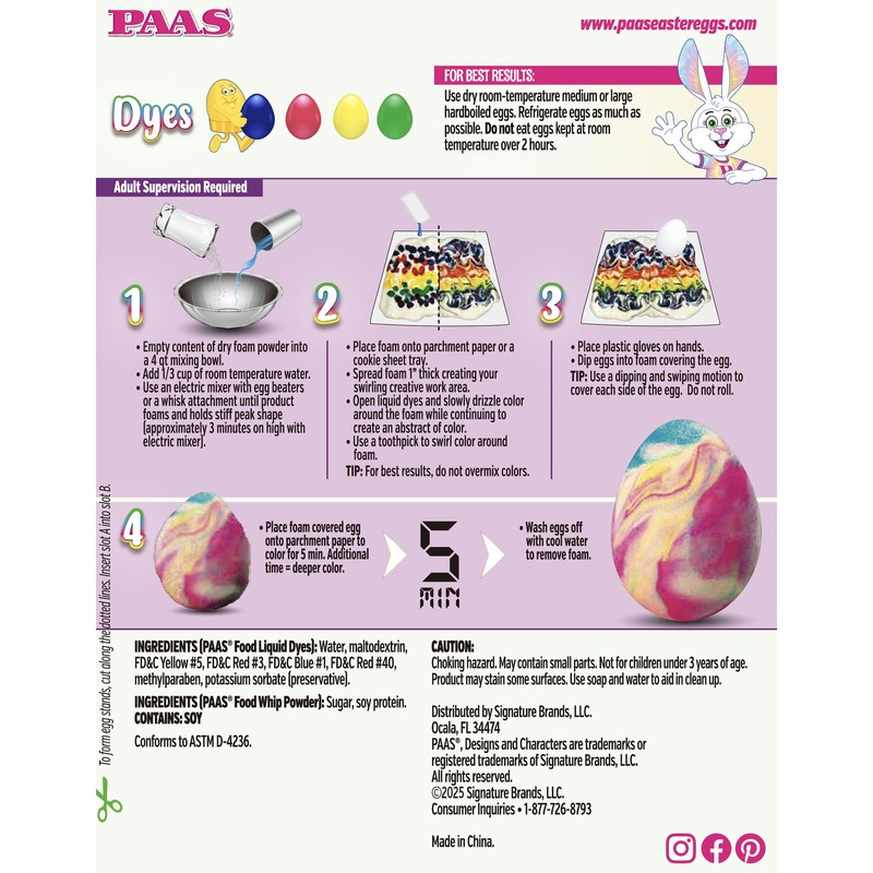 PAAS Color Whip Easter Egg Decorating Kit - America's Favorite