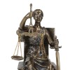 Ebros Seated Lady Justice in Blindfold with Scales and Sword