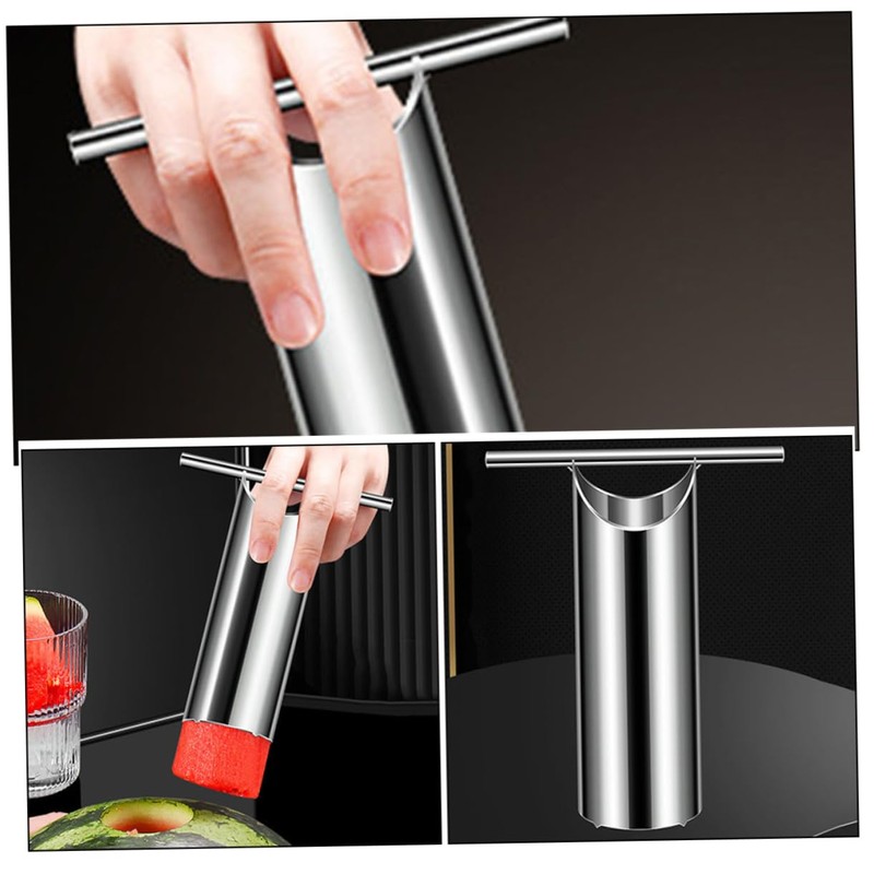 COLLBATH Watermelon Punch, Stainless Steel Fruit Cutter, Multifunctional Tool for