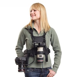 Nicama NC-VEST Dual Multi Camera Carrier Chest Harness Vest for Canon 6D 5D2 5D3 Nikon D800 D810 Sony A7S A7R A7S2 Sigma Olympus DSLR Cameras HiKing Climbing Wedding Travel