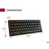 GK61 Teclado mecánico para juegos – 61 teclas multicolor RGB