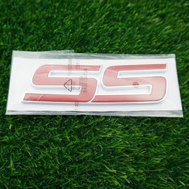 1Pc Front Door SS Emblem 3D Badge Sticker Nameplates Replacement for 2006-2010 Impala Equinox HHR Carlo SSR Trailblazer 15211285 Origianl Size (Chrome