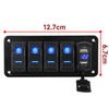 Chaoxinyizu Switch Panel, Waterproof Boat Switch, Car Boat, LED Voltmeter,