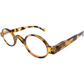 Incredible Bargains The Osbourne Vintage Professor Oval Round Reading Glasses Spring Hinge Readers + 2.50 Brown Tortoise
