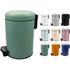 KW Soft Shade Small Round Pedal Bin 3ltr (Maldives Green,
