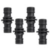 Pack of 4 Double Connector Garden Hose Connections, Hose Coupling,