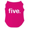 Five 5th Birthday Dog Tee Shirt | Sleeveless | Pawty