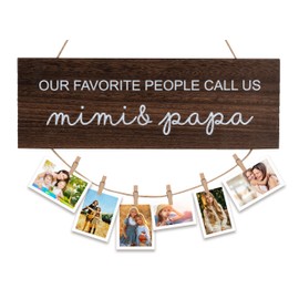 Rmeosye Gifts for Mimi, Birthday Gifts for Grandma, Picture Frame Photo Holder for Mimi Papa, Mothers Day Christmas Grandma Grandpa Gifts for Grandparents from Granddaughter Grandson (Mimi & Papa)