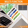 4 Pack Microfiber Blinds Duster, 4 Removable and Washable Sleeves,