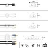 Comprehensive White Cable Management Organizer Kit