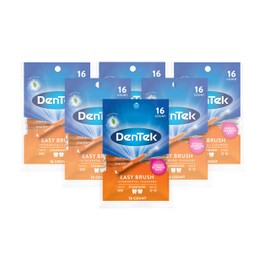 DenTek Easy Brush Interdental Cleaners, Mint 16 count( Pack of 6 )