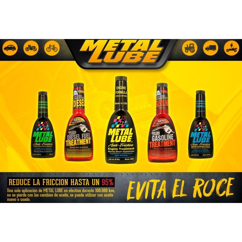 Metal Lube Anti-Friction Automatic Transmission Treatment 8 Oz (1)
