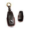 HIBEYO Smart Car Key Case Fits Mercedes Cowhide Leather Key