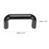 sourcing map Pulls Handle 90mm Hole Centers Black for Industrial