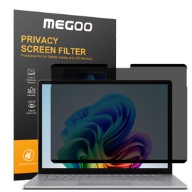 Megoo Privacy Screen for Surface Laptop 13 inch (2025), Magnetic Anti-Spy Film, Anti-Glare, Blue Light Filter, Washable Nano Adhesive, Removable Design