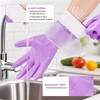 Elgood Reusable Long Dishwashing Cleaning Gloves with Latex Free, Long